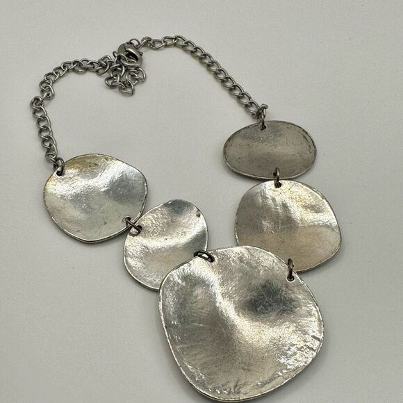 CJ silver tone statement necklace - Picture 8 of 10